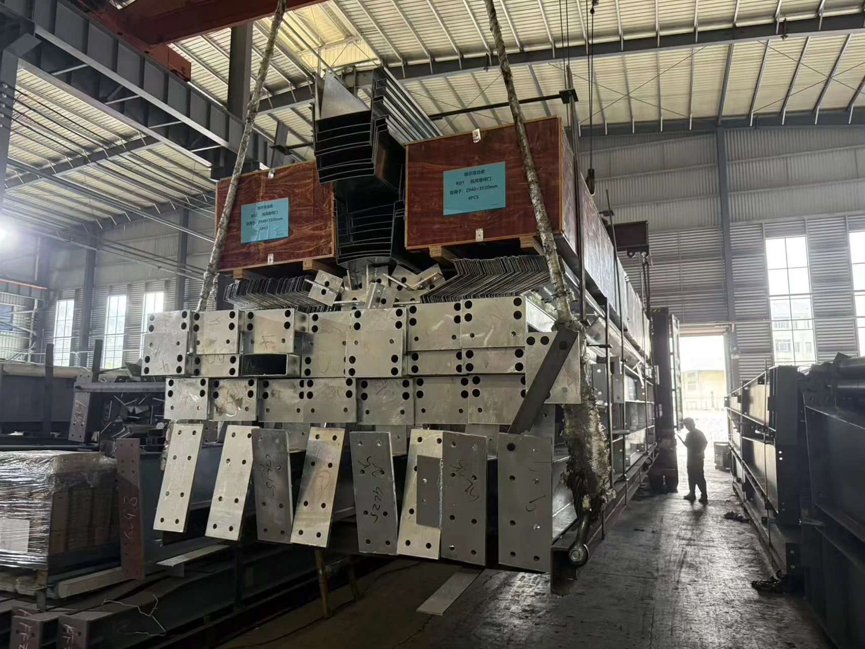 Steel packages shipped Steel packages shipped